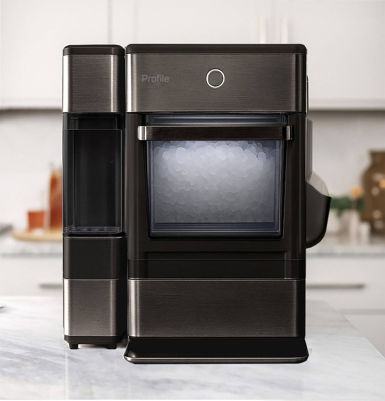 Alt View 3. GE Profile - Opal Nugget Ice Maker .75 Gallon Side Tank for Model OPAL01GBYTS - Black Stainless Steel.