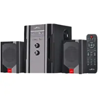 beFree Sound - Powered Wireless Speaker System (Pair) - Black - Front_Zoom