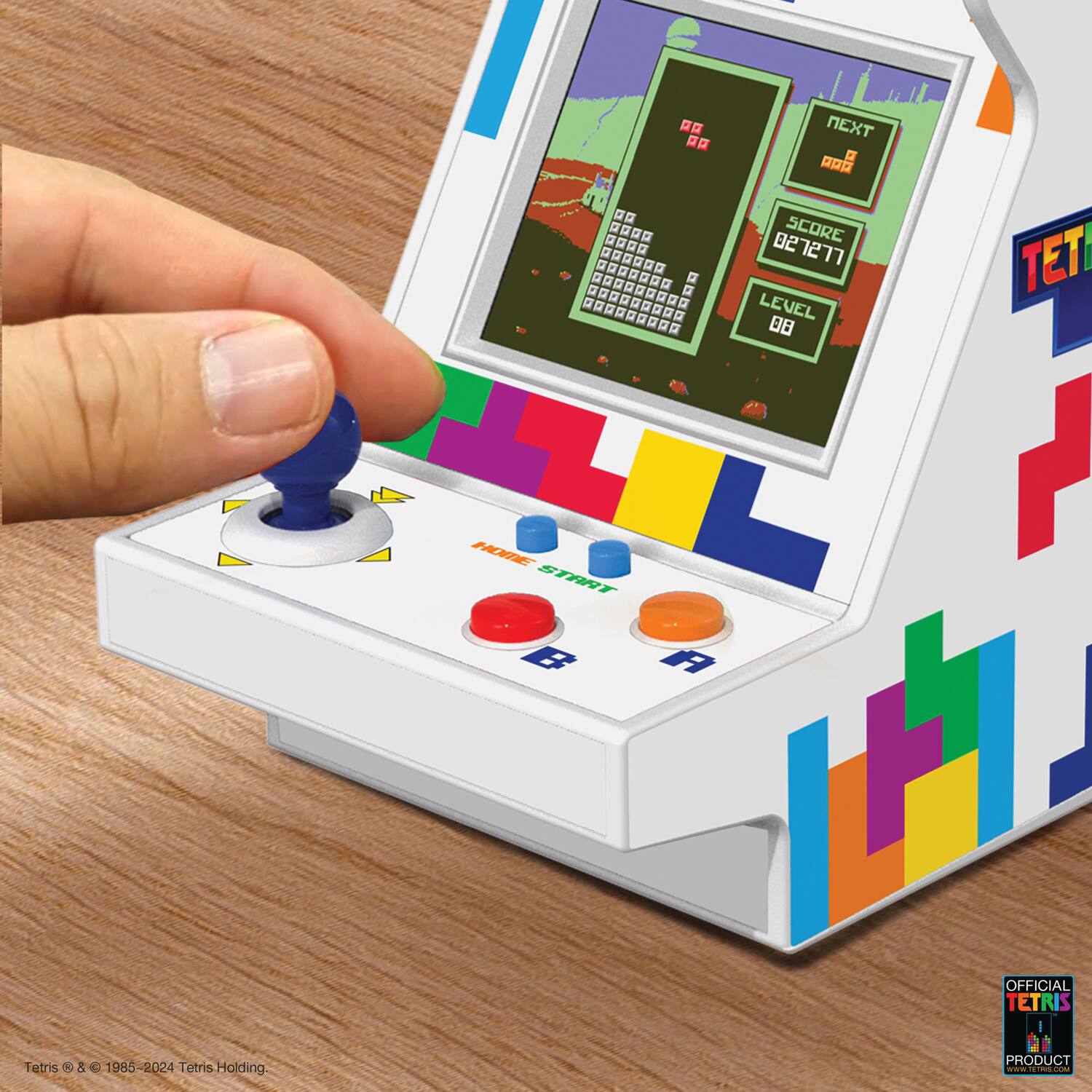 Tetris © & ™ 1985-2024 Tetris Holding.

Tetris & C 1985-2024 Tetris Holding - E - F O . . - 02 SCORE - 027277 . - - - - . - - - . TET . - a - LEVEL . - - - . D 08 HOATEE START B I OFFICIAL TETRIS PRODUCT ..didd DA ad

OFFICIAL TETRIS PRODUCT
