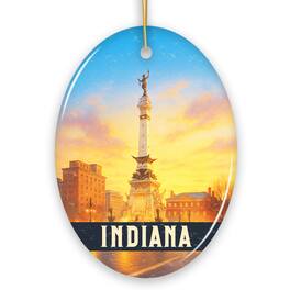 OrnamentallyYou - Historic Indiana Soldiers and Sailors Monument Ornament, Patriotic Christmas Gift and Indianapolis - Multi-colored