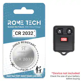 RomeTech - Replacement Battery for Key Fob - Ford Explorer 1998-2014