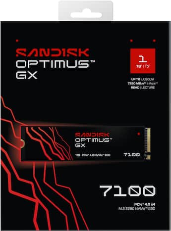 SANDISK 1TB Optimus GX 7100 PCIe 4.0 x4 M.2 2280 NVMe SSD - Best Buy SANDISK 1TB Optimus GX 7100 PCIe 4.0 x4 M.2 2280 NVMe SSD - Best Buy