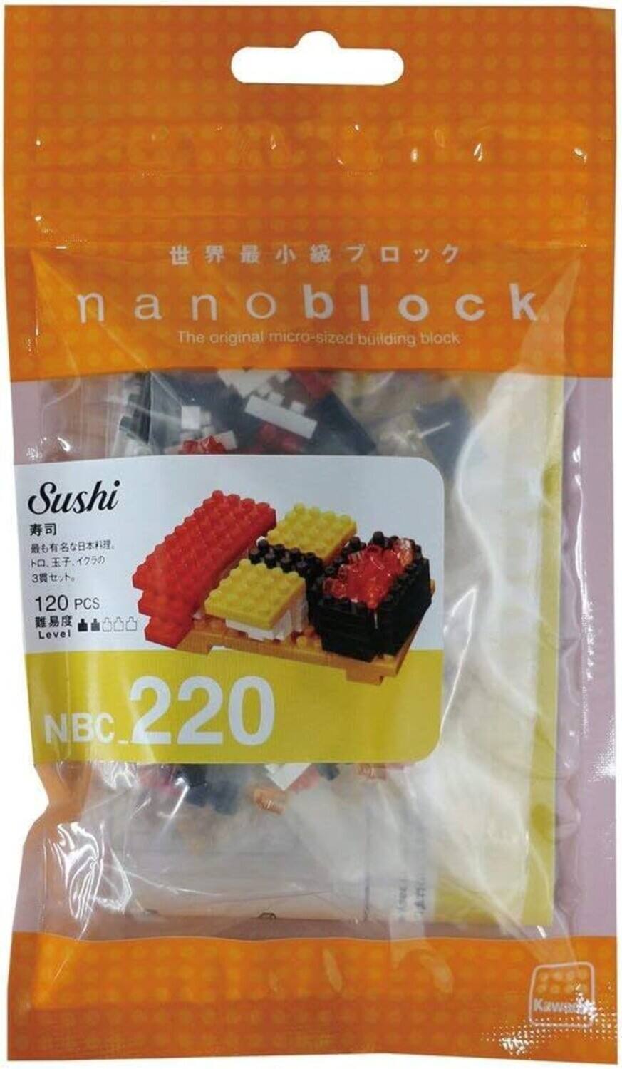 nanoblock: The original micro-sized building block  
Sushi  
3 Level  
120 PCS  
NBC 220