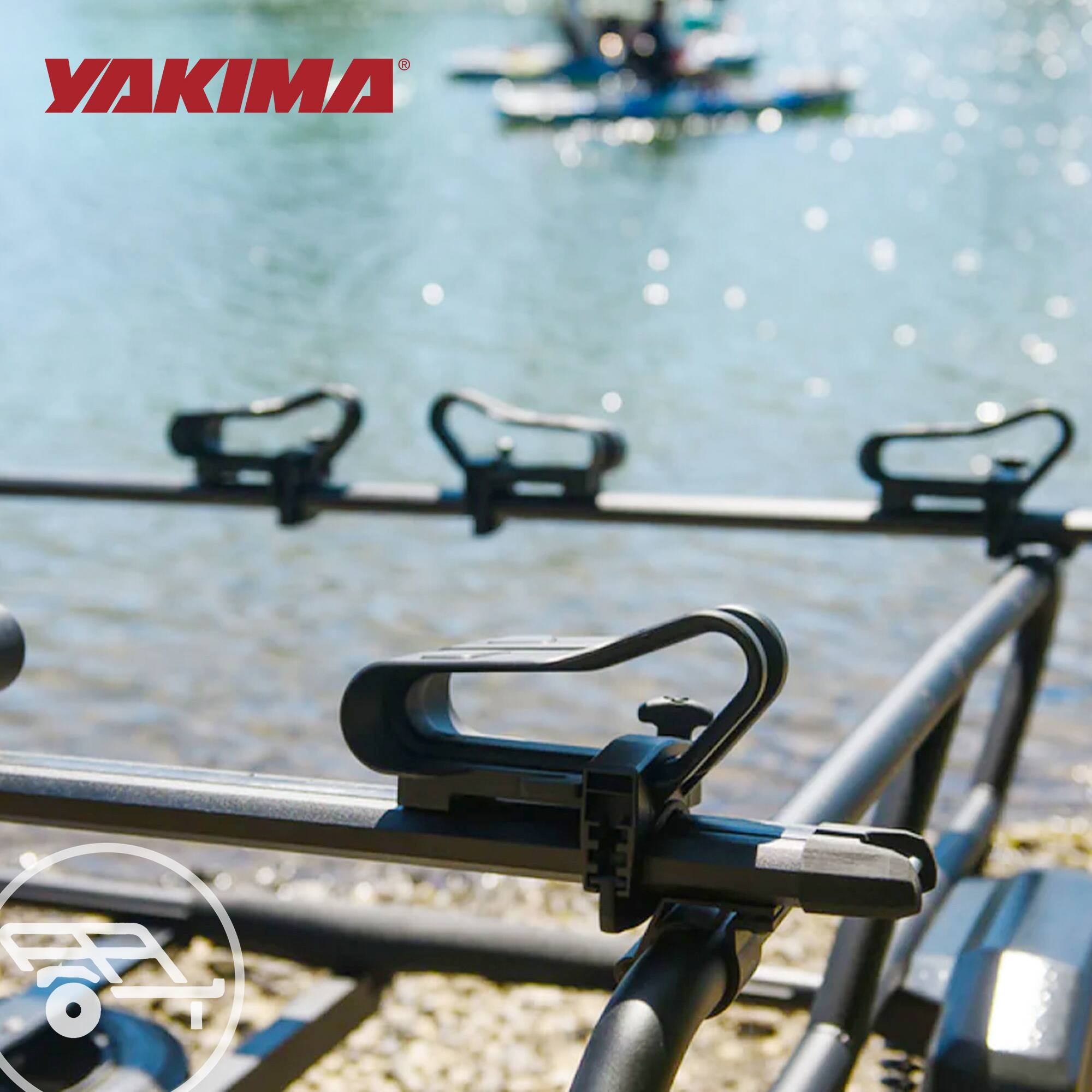 Alt View 4. Yakima - YAKIMA BigCatch Kayak Fishing Boat Saddles for Roof Racks and Trailers, Black - Black.