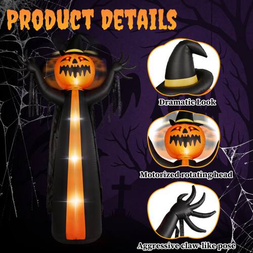 PRODUCT DETAILS
- Dramatic Look
- Motorized rotating head
- Aggressive claw-like pose