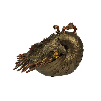 Front. Zeckos - Bronze / Copper Finished Steampunk Nautilus Sea Monster Fantasy Tabletop Statue - Bronze.