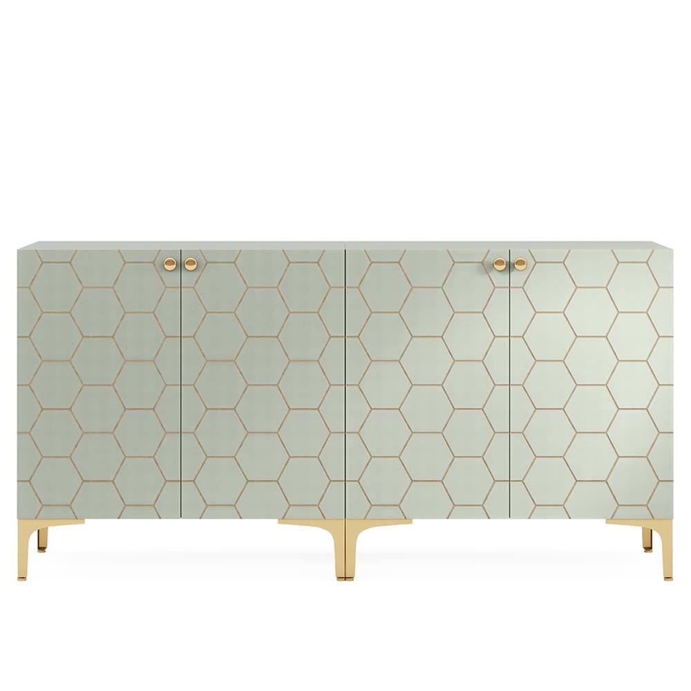 Left. Kadyn - Kadyn Sideboard Buffet Cabinet,Kitchen Storage Cabinet,31.5" Set of 2, Modern Storage Cabinet with Doors,Green - Green.