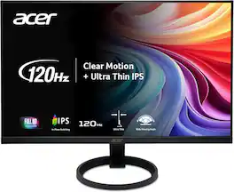 Acer - Refurbished Excellent - R0 Series 27" IPS Monitor – Full HD 1920x1080, 120Hz ZeroFrame Design, HDMI & VGA - Black