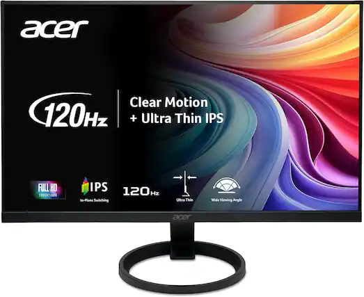 Acer
Clear Motion 120Hz + Ultra Thin IPS
FULL HD 1920x1080
IPS In-Plane Switching
120 Hz
Ultra Thin
Wide Viewing Angle