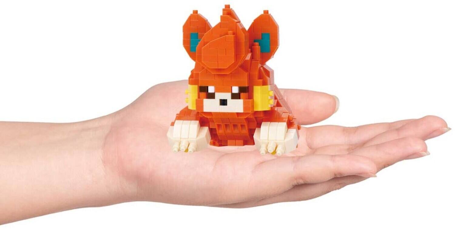 Alt View 3. Bandai - Nanoblock - Pokemon RS Series - Pawmi Building Kit   - COLLECTIBLES - Multicolor.