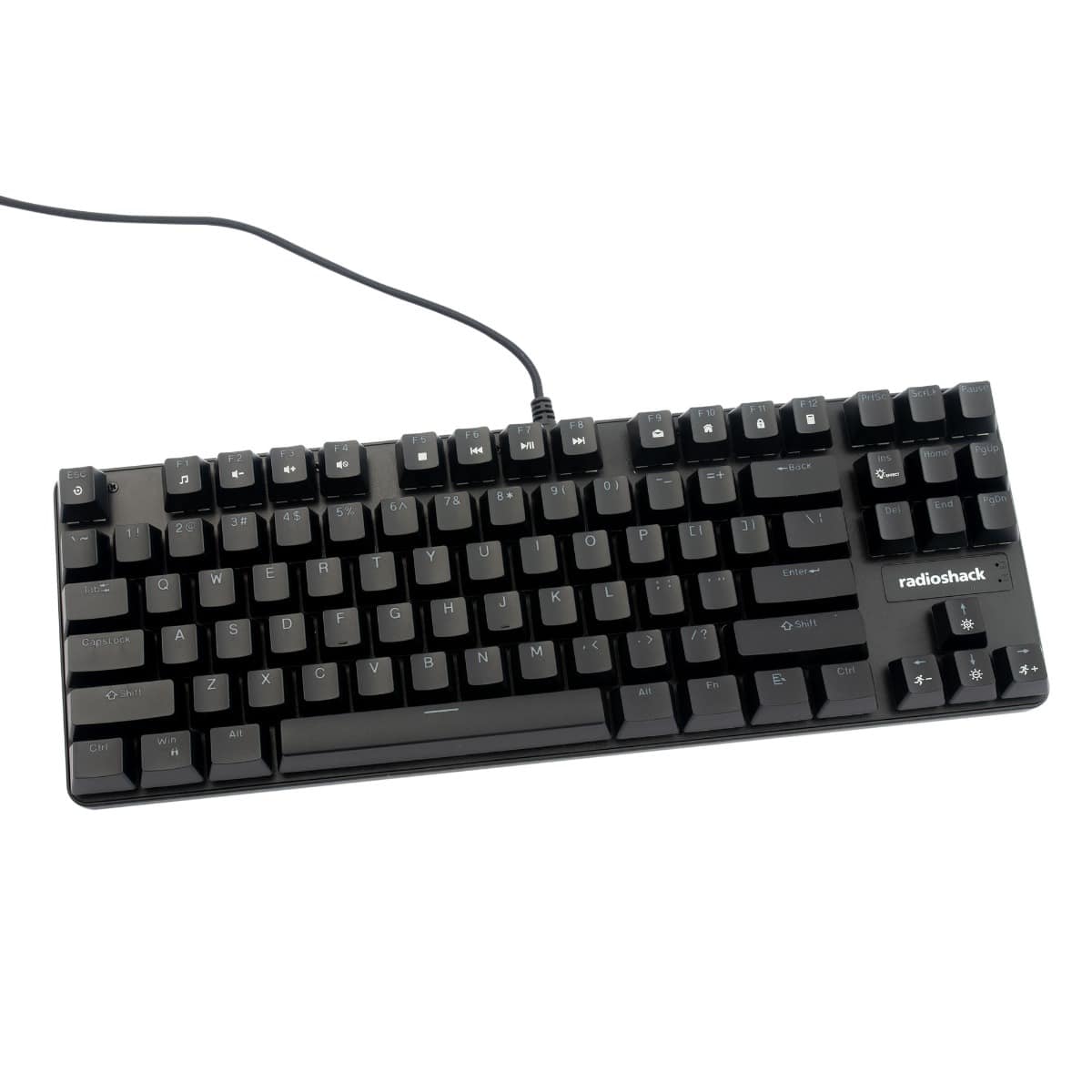 RadioShack Mechanical Gaming Keyboard with 87 Keys 2607117 Black