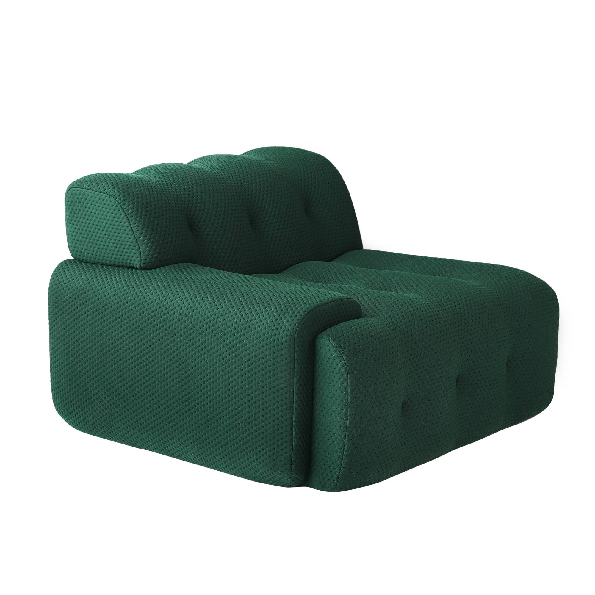 Alt View 9. Yardgrace - 102.4in Modular Sectional Couch, 2 Seats Breathable Floor Sofa, Modern Couch, Green - Green.