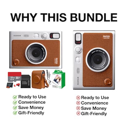 Fujifilm Instax Mini EVO Instant Film Camera with 20 Films + 32GB Fujifilm Instax Mini EVO Instant Film Camera with 20 Films + 32GB