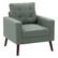 Angle. CorLiving - Elwood Tufted Accent Chair - Green.