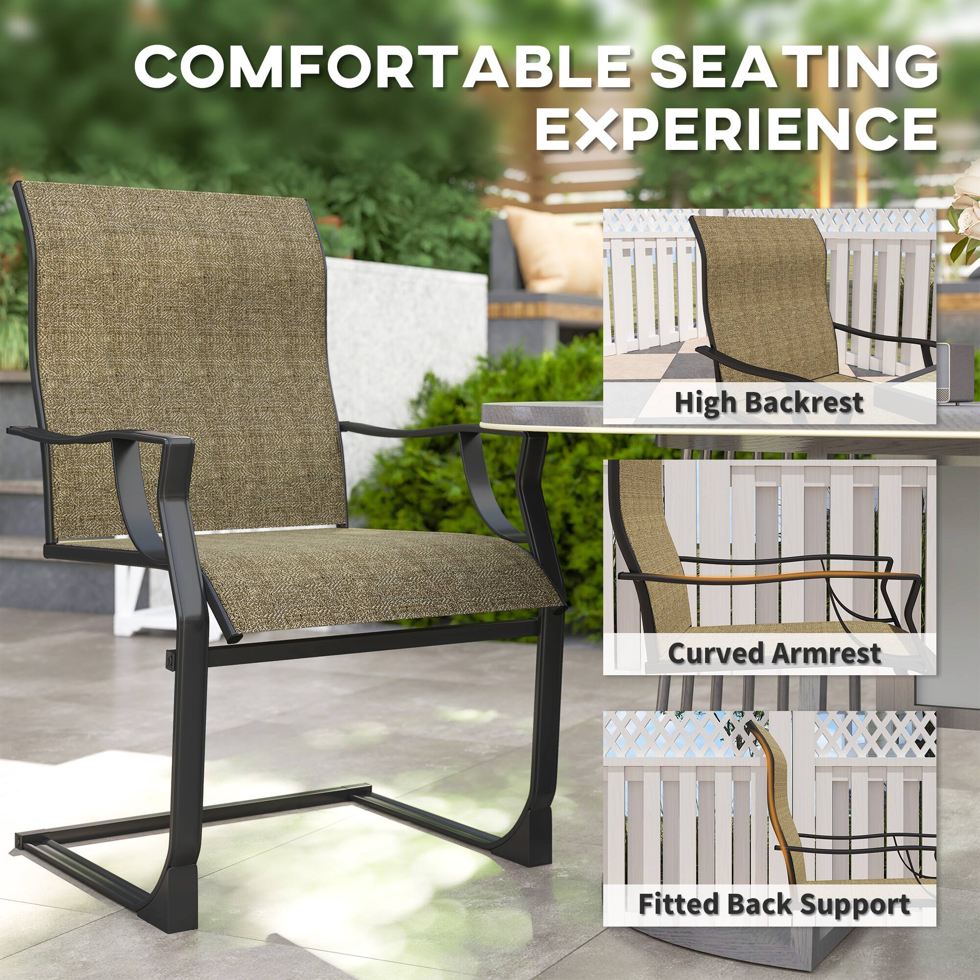 COMFORTABLE SEATING EXPERIENCE

- High Backrest
- Curved Armrest
- Fitted Back Support