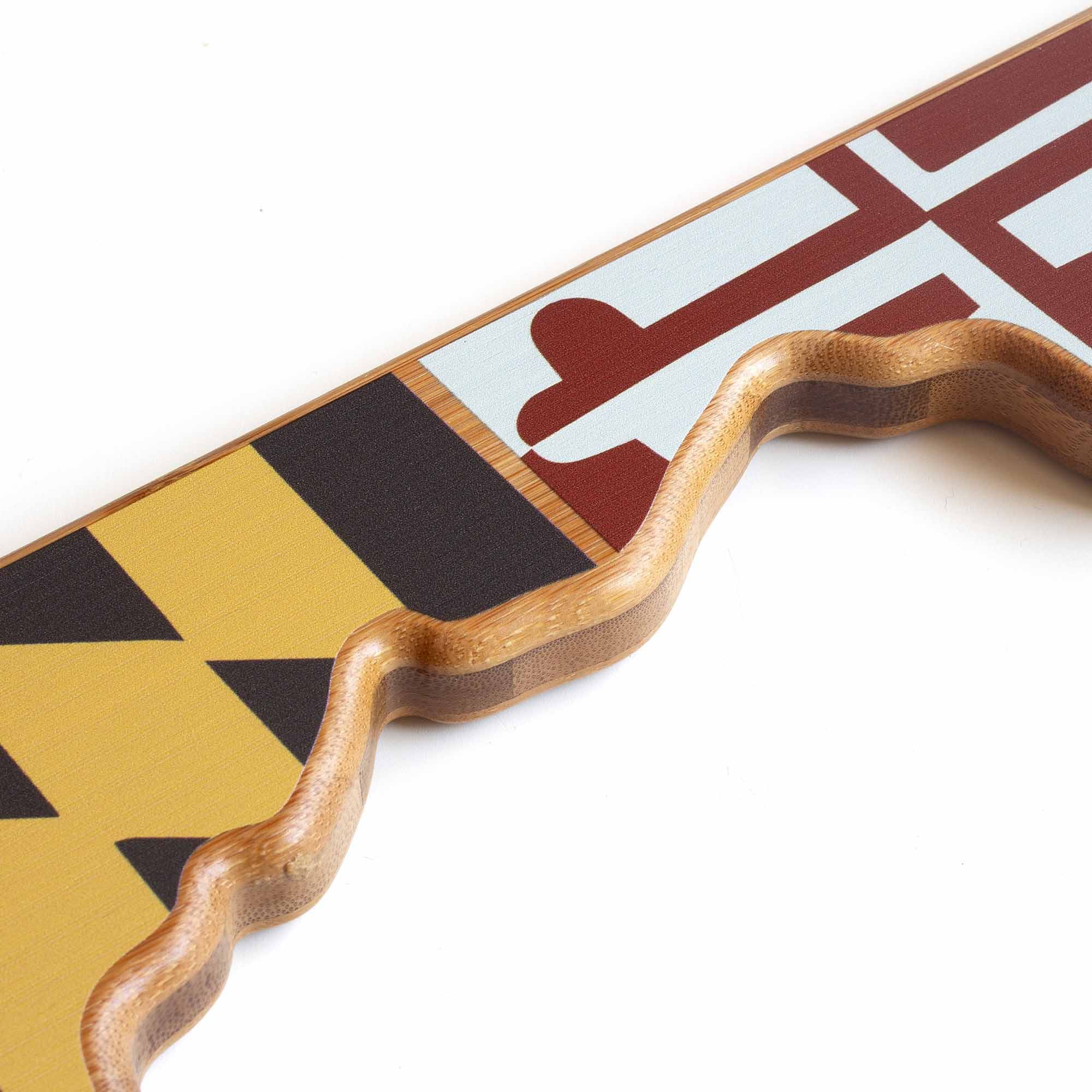 Alt View 2. Totally Bamboo - Maryland Cutting Board with Artwork by Summer Stokes.
