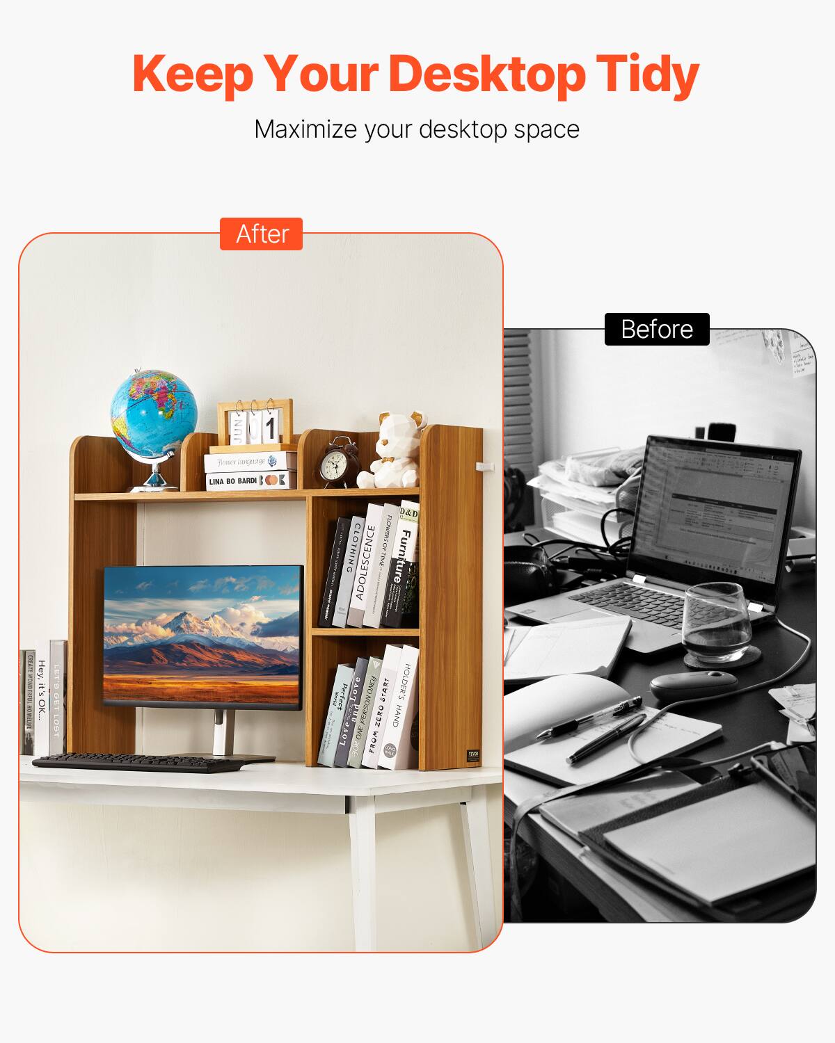Keep Your Desktop Tidy  
Maximize your desktop space  

After  
Before  

JUN 1  
Soacs  
LAsIza  
LINA BO BARDI  
I D&B  
A I CLOTHING  
I av Furniture  
ADOLESCENCE  
i LFIO  
Hey.  
rO S OK  
: 1 - CES 50  
Perfect Love  
FONO-MOSMAS  
CNLM  
START HOLDER'S  
af PS  
PEC  
HAND  
Lore  
NO  
| 8 FRUM EI 1
