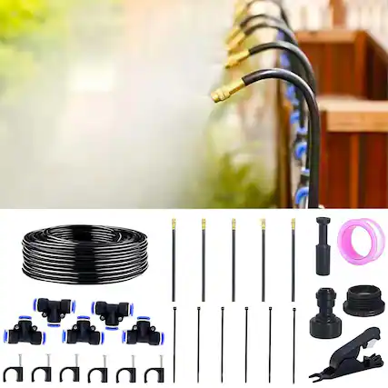 Front. Meraw - Meraw 360° Adjustable Drip Irrigation System with 5 Nozzles.