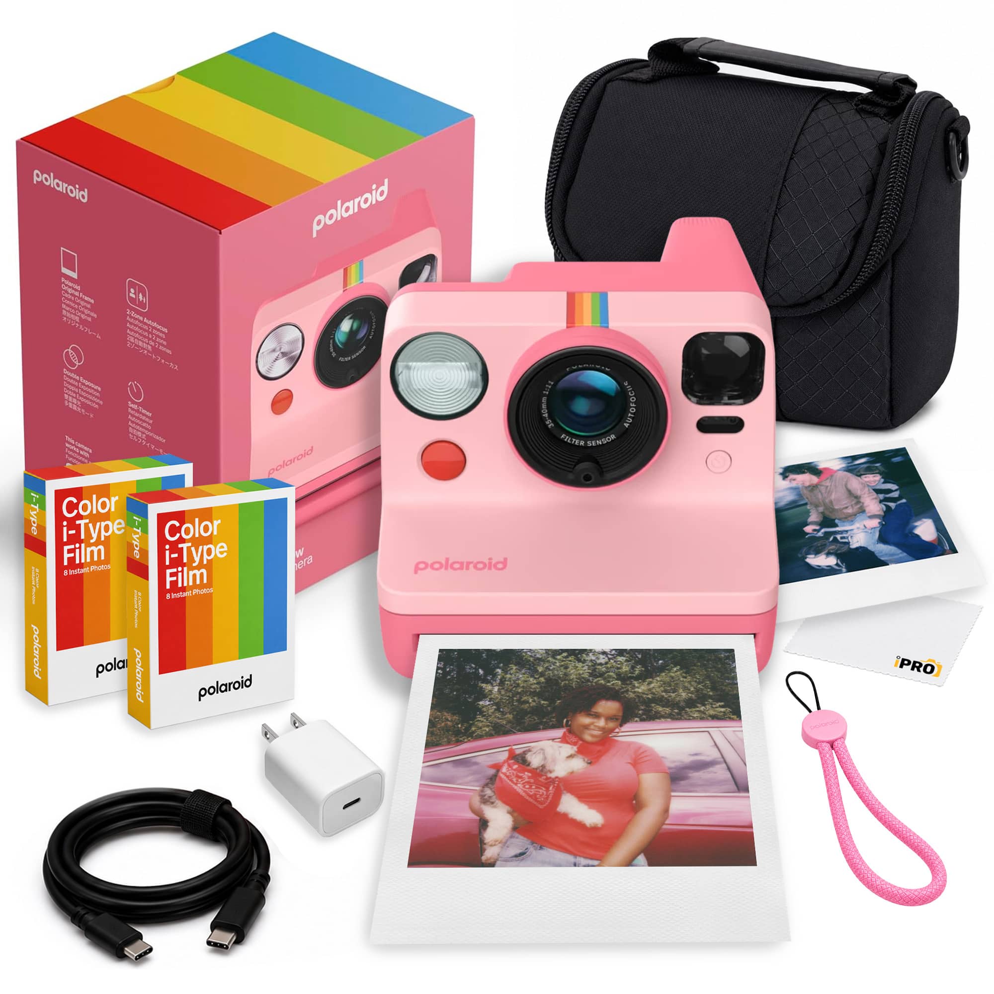 Polaroid - Now Generation 3 i-Type Instant Camera + Film (16) + More - Pink price history on PriceWatchPro