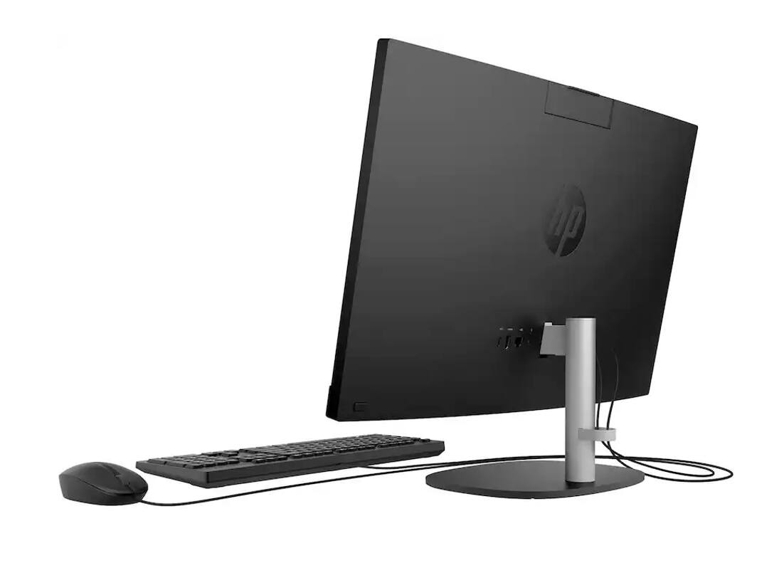 Alt View 5. HP - HP 24 All-in-One 23.8 FHD (AMD Ryzen 3 7320U, 8GB LPDDR5, 512GB PCIe SSD, AMD Radeon, Win 11 Pro) w/USB Hub - Jet Black.
