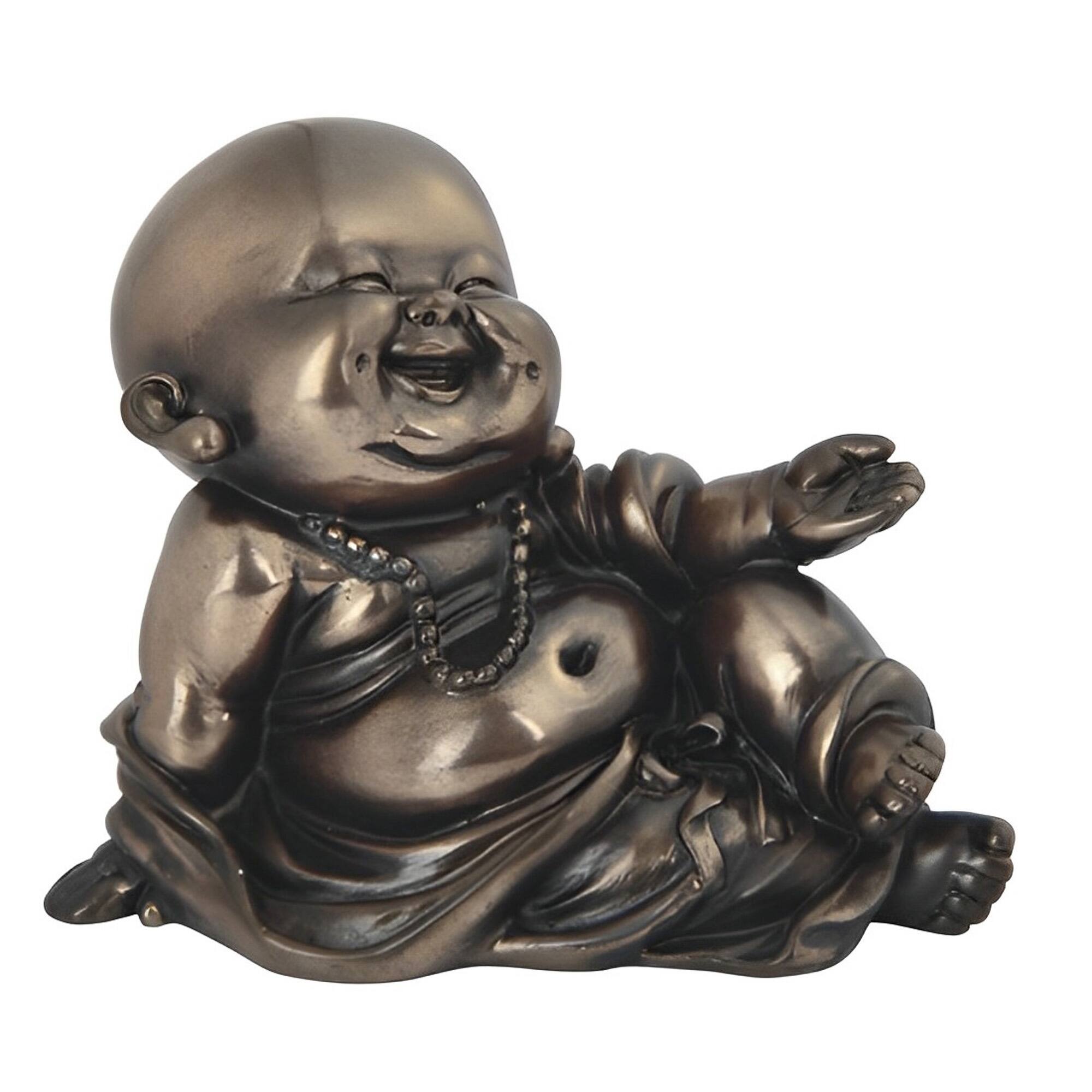 Front. FC Design - FC Design 4.25"W Maitreya Buddha Figurine Statue Office Desk Tabletop Home Decor Gift - Multi-Color.