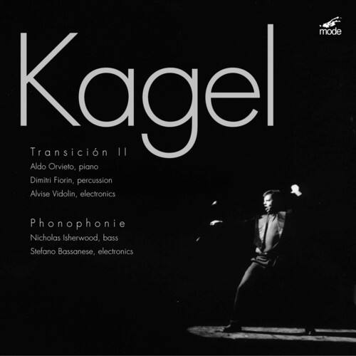 Kagel  
Transición II  
Aldo Orvieto, piano  
Dimitri Fiorin, percussion  
Alvise Vidolin, electronics  

Phonophonie  
Nicholas Isherwood, bass  
Stefano Bassanese, electronics