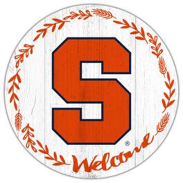 Fan Creations - Syracuse Orange 12" Welcome Circle Sign - Multicolor