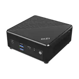 MSI - Cubi N ADL Mini Desktop - Intel Celeron N100 - 4GB Memory - 128GB SSD - Windows 11 Pro - 1 Year Warranty - Black