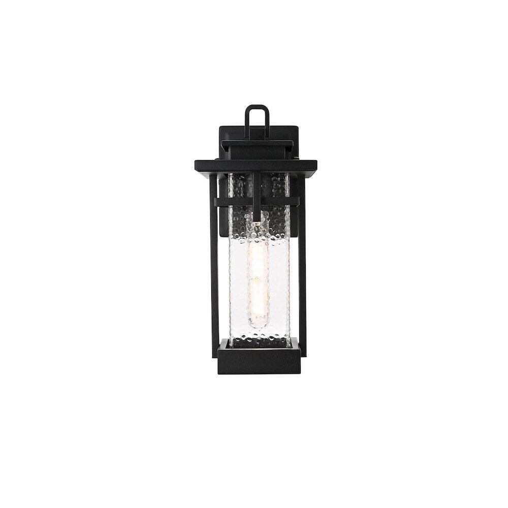 Back. Elegant Lighting - Cambria 7 inch Outdoor Pendant in Black - Black.