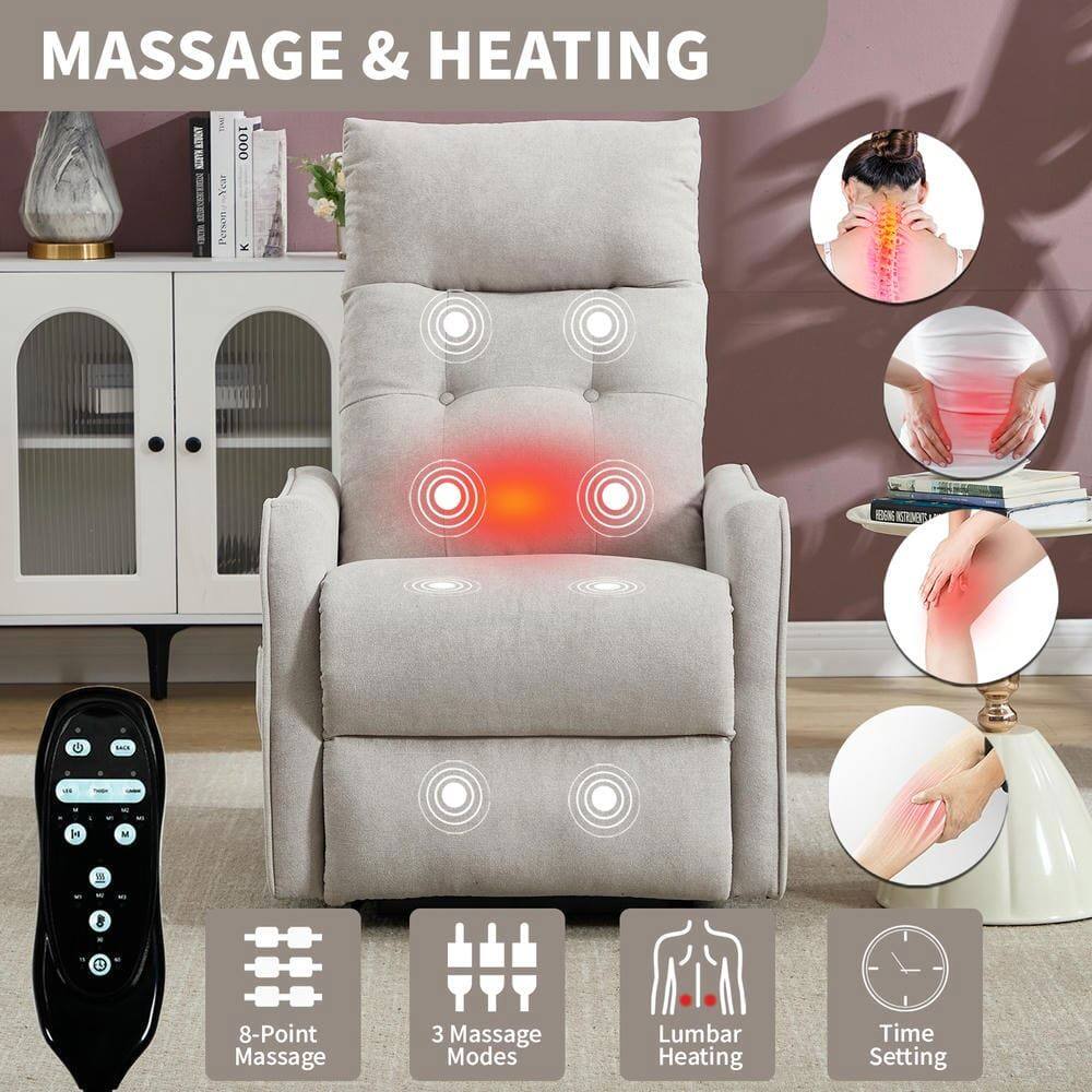 MASSAGE & HEATING

- 8-Point Massage
- 3 Massage Modes
- Lumbar Heating
- Time Setting
