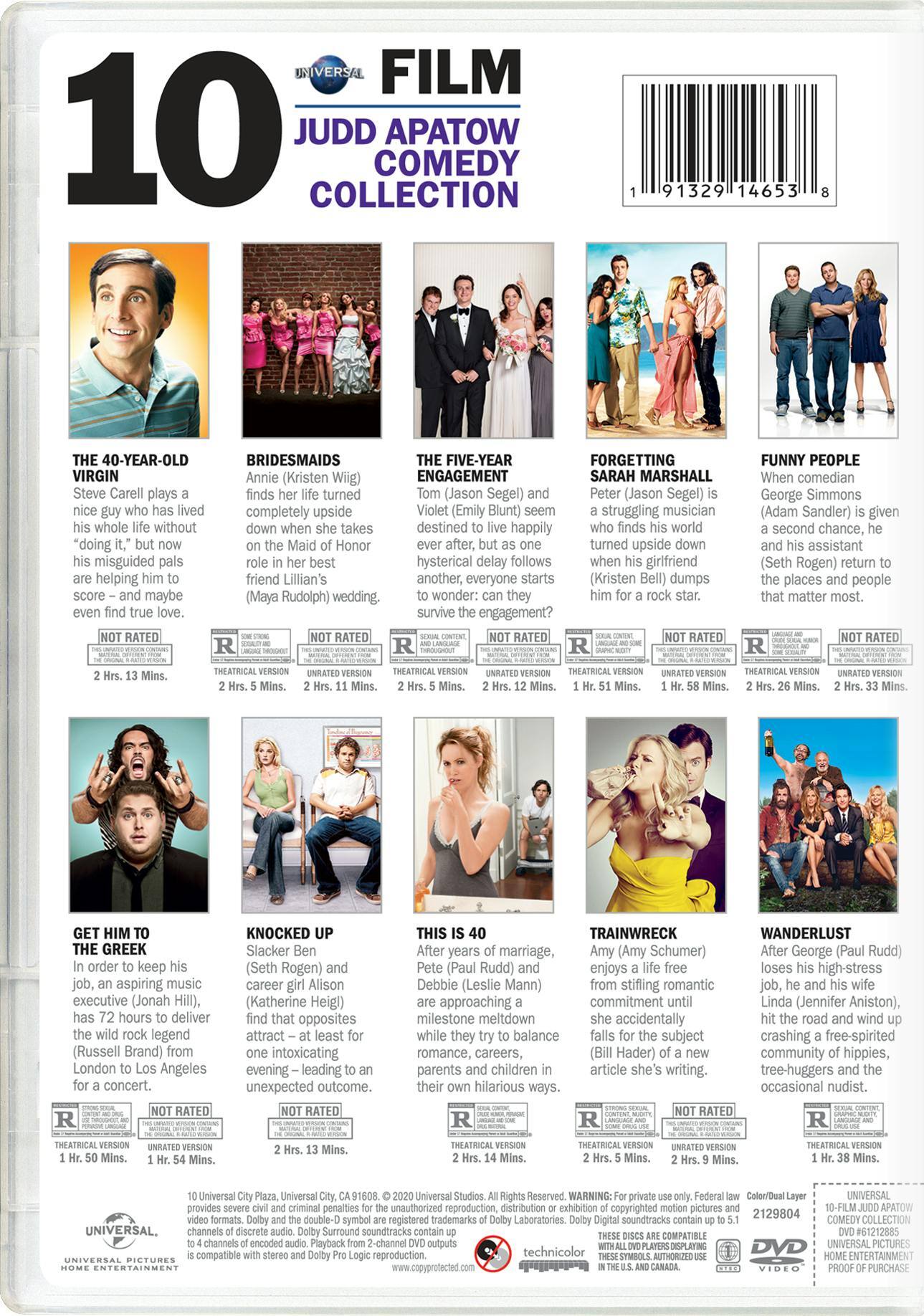 Angle. Universal 10-Film Judd Apatow Comedy Collection (DVD Set) [DVD].