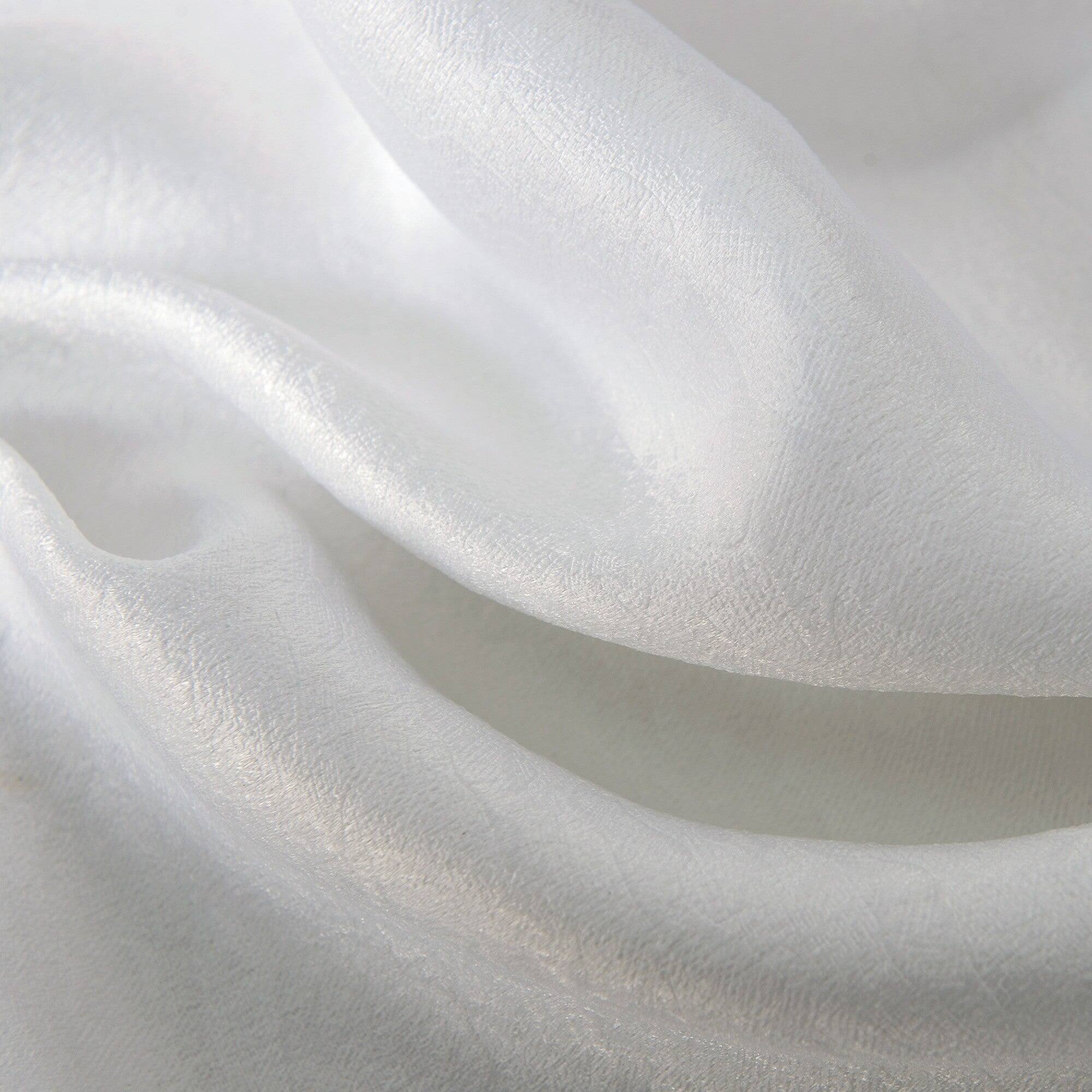 Back. Olivia Gray - Olivia Gray San Juan Embossed Blackout Grommet Curtain Panel - 52x84 inches - White - White.