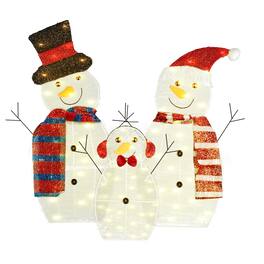 DirectDeals - 3Pcs 2D Christmas Snowman Yard - Multicolor