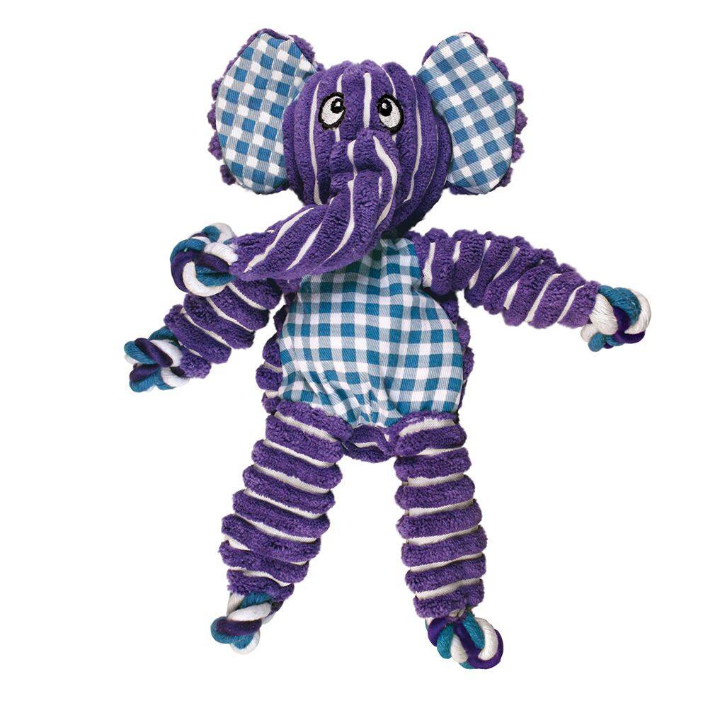 KONG Floppy Knots Elephant Dog Toy in Small/Medium Purple|Blue - Best Buy