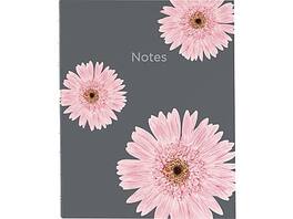 Blueline - Pink Daisy NotePro Professional Notebooks, 7.25" x 9.25", College Ruled, 75 Sheets, (A6016.01) - Gray/Silver
