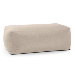 Jaxx - Coza Ottoman - Large Outdoor Pouf & Footrest - Sunbrella - Flax