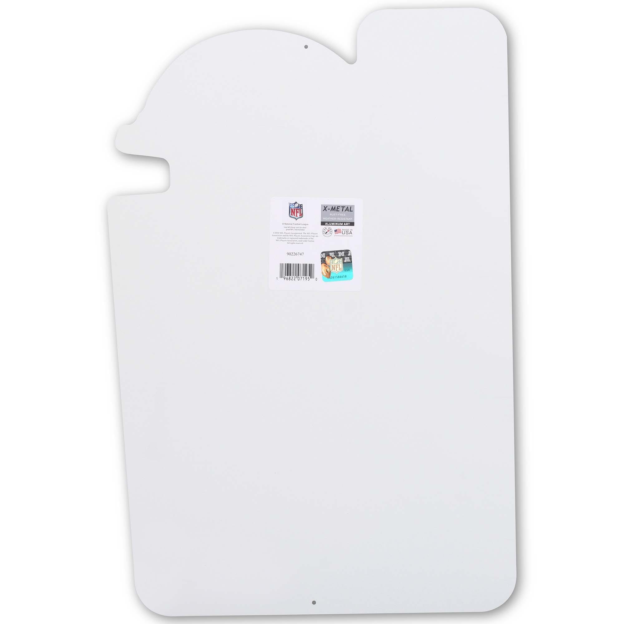 X-METAL  
ALUMINUM CUTTING BOARD  
MADE IN USA  

NFL  
OFFICIAL LICENSED PRODUCT  

00225-147  
888-202-1017