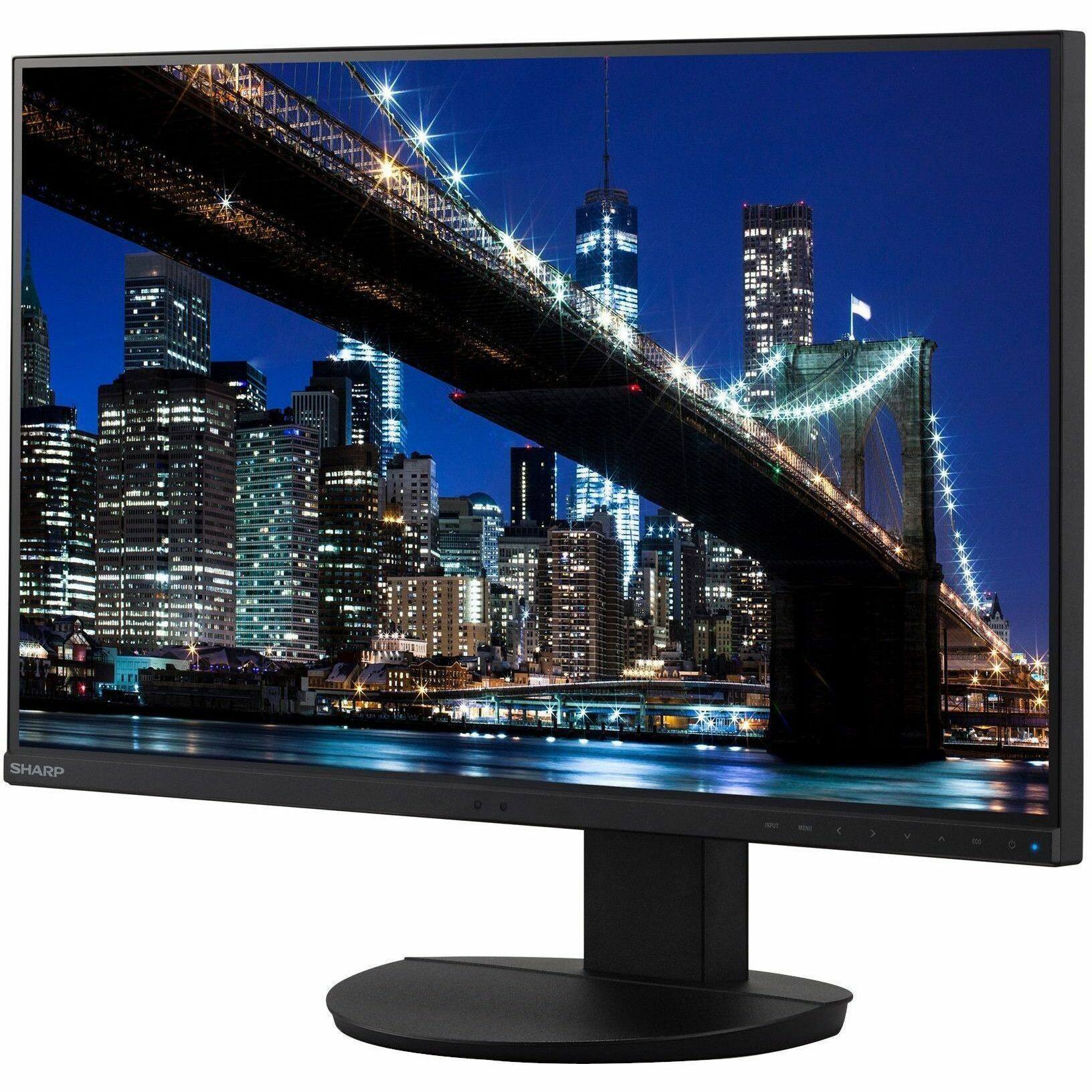 Alt View 3. Sharp - Sharp NEC Display MultiSync DD-EA272U 27" Class 4K UHD LED Monitor - 16:9 - 27" Viewable - In-plane Switching (IPS) - Black.
