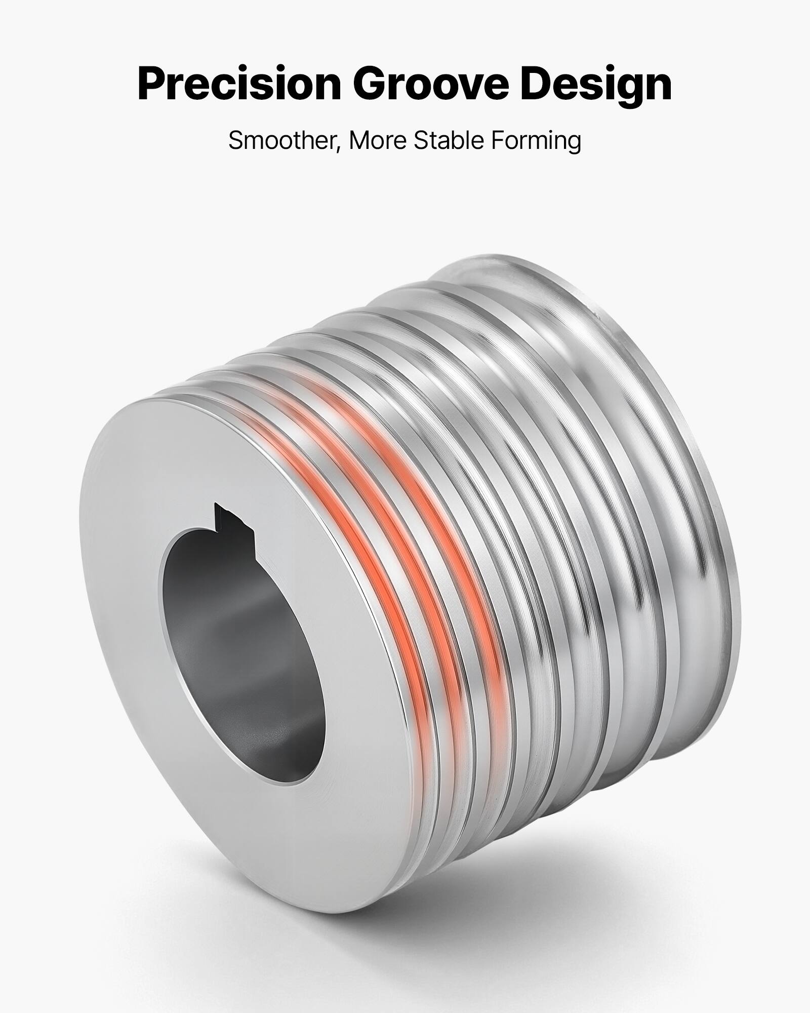 Precision Groove Design  
Smoother, More Stable Forming