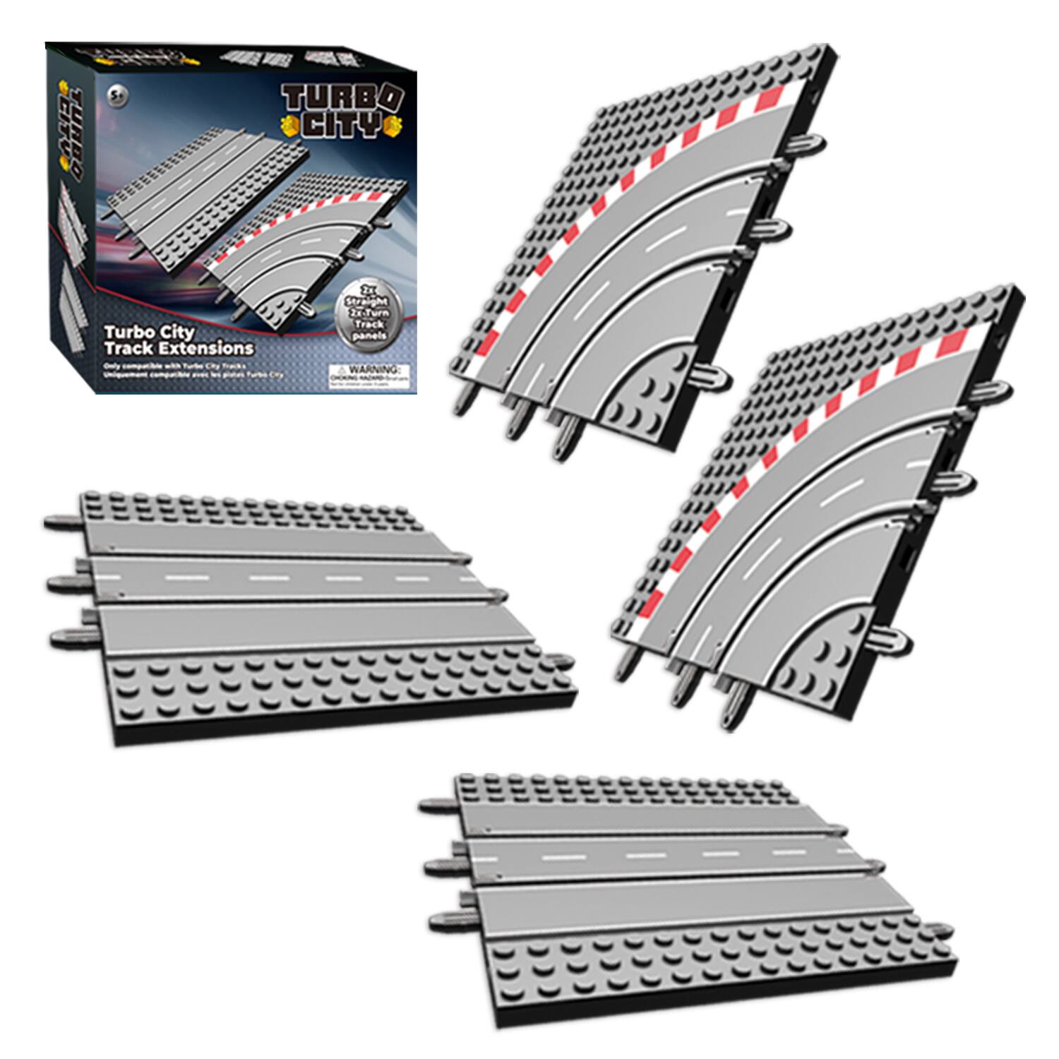 CITV TUNDO  
TURBO CITY  
Turbo City Track Extensions  
-ely  
- ELT SM  
-Tern Track panels  
WARNING
