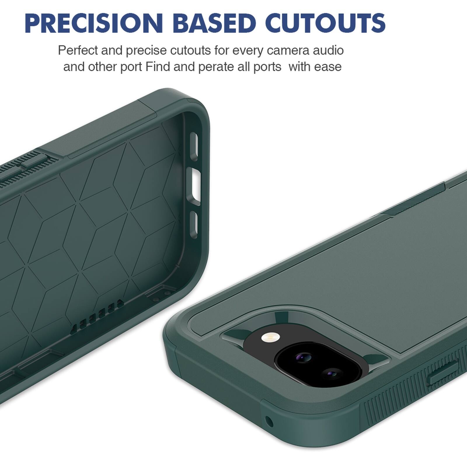 PRECISION BASED CUTOUTS  
Perfect and precise cutouts for every camera, audio, and other port. Find and operate all ports with ease.