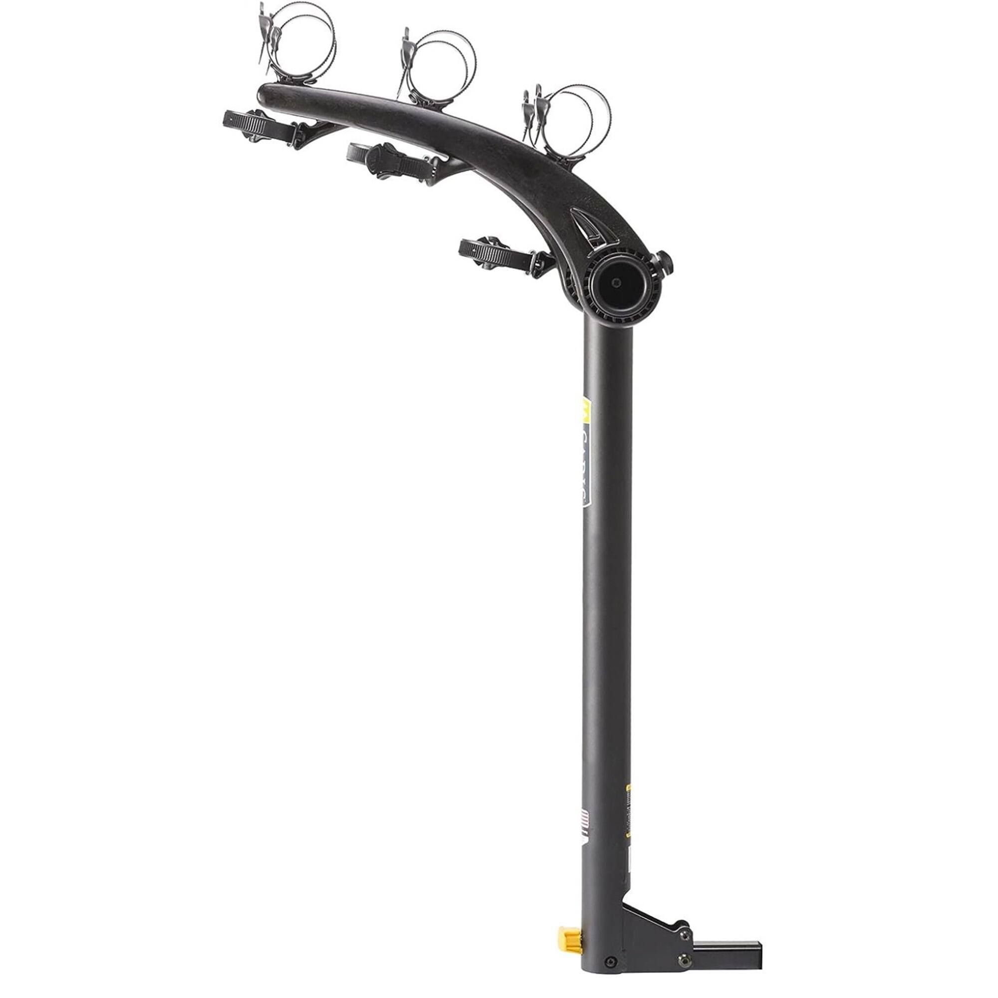 Front. Saris - Bones 3 Bike Hitch Rack, Easy Fold Design Hitch Bike Rack with Tilting Base - Black.