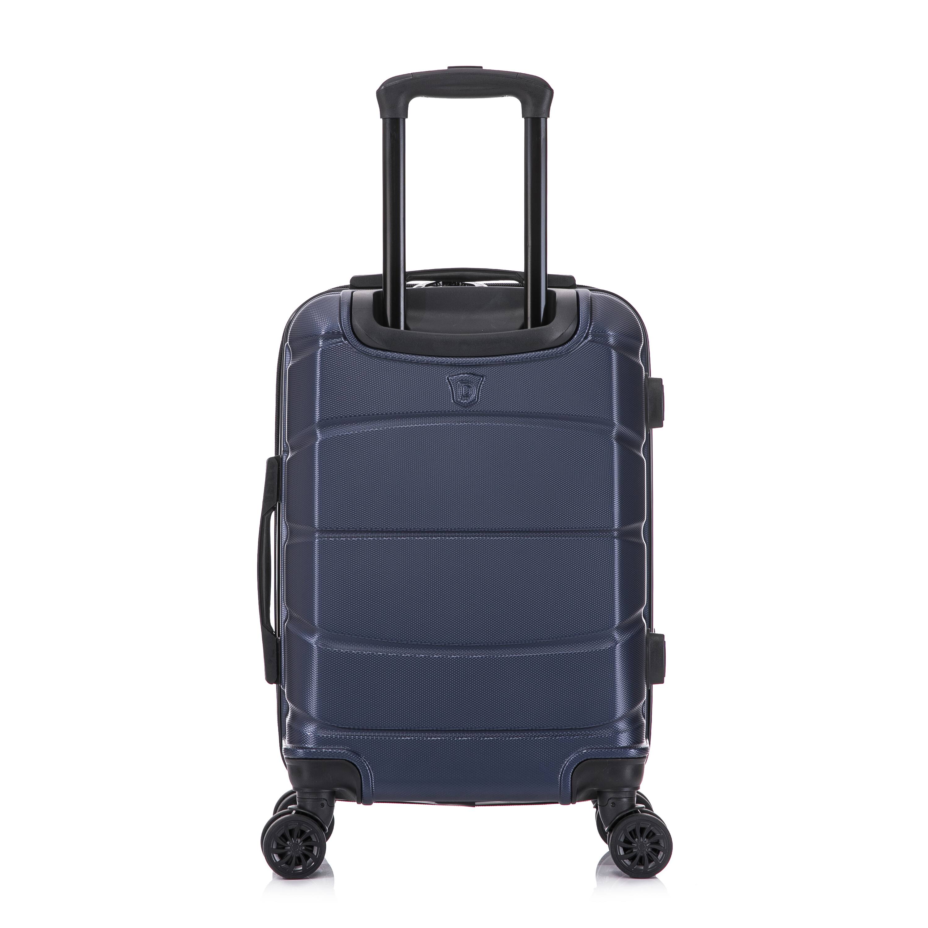 Alt View 5. DUKAP - Sense Lightweight Hardside Spinner Luggage 20" Carry-On - BLUE.