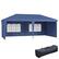 Front. Outsunny - x 20' Pop Up Canopy Tent with 4 Sidewalls, Instant Gazebo with Carry Bag for Garden - Blue.