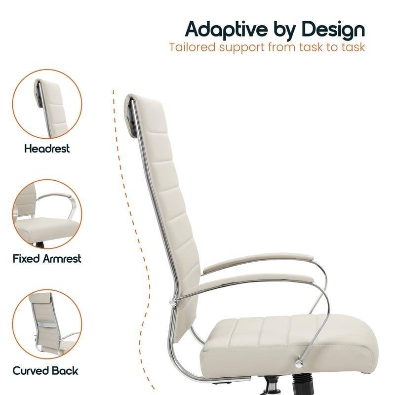Adaptive by Design  
Tailored support from task to task  

- Headrest  
- Fixed Armrest  
- Curved Back