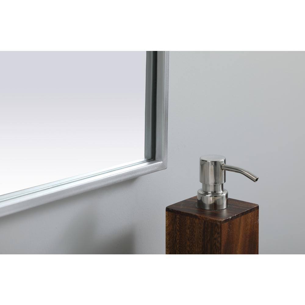 Alt View 3. Elegant Decor - Metal Frame Arch Mirror 24x30 Inch in Silver - Silver.