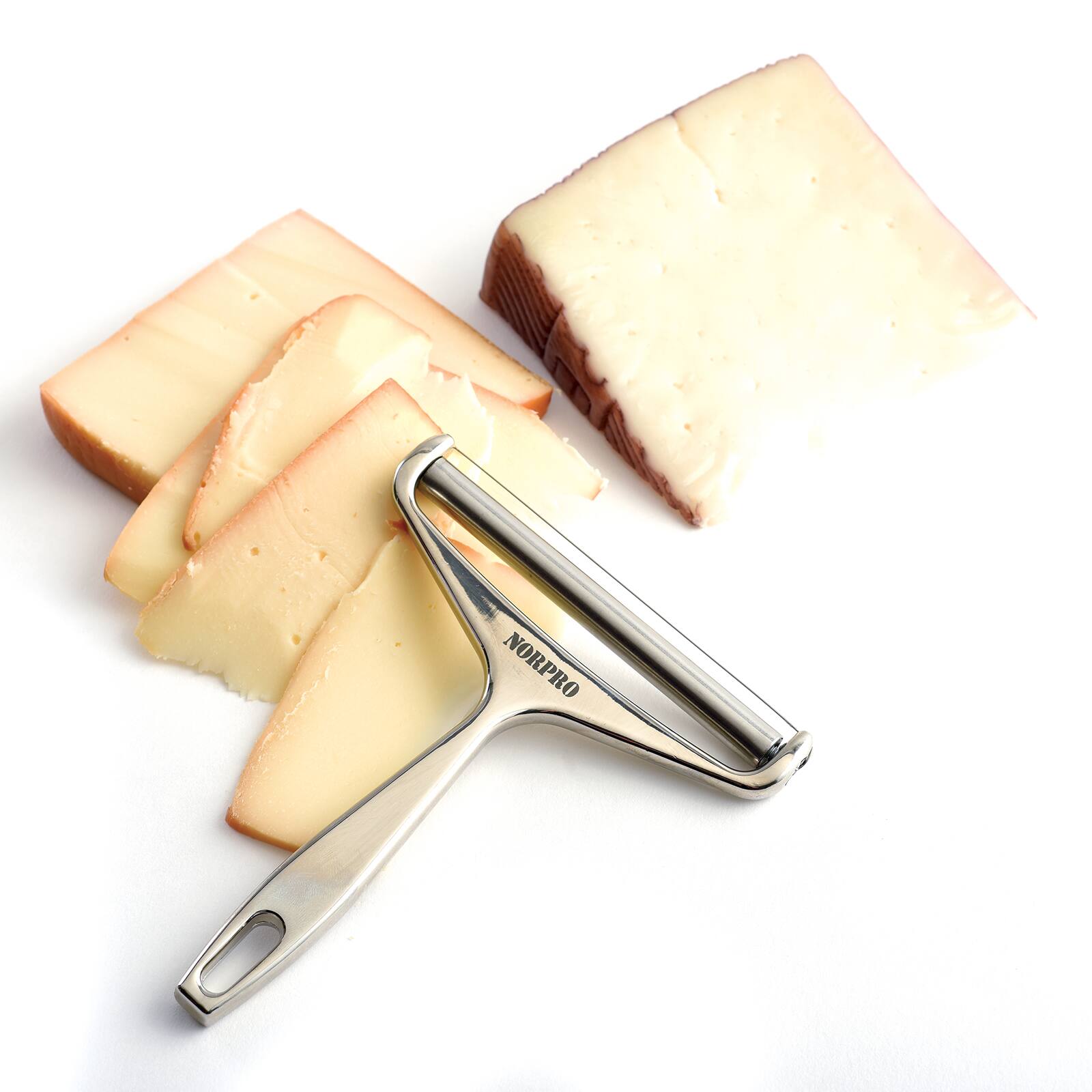 Alt View 1. Norpro - Hand Held Cheese Slicer, Sliver - Silver.