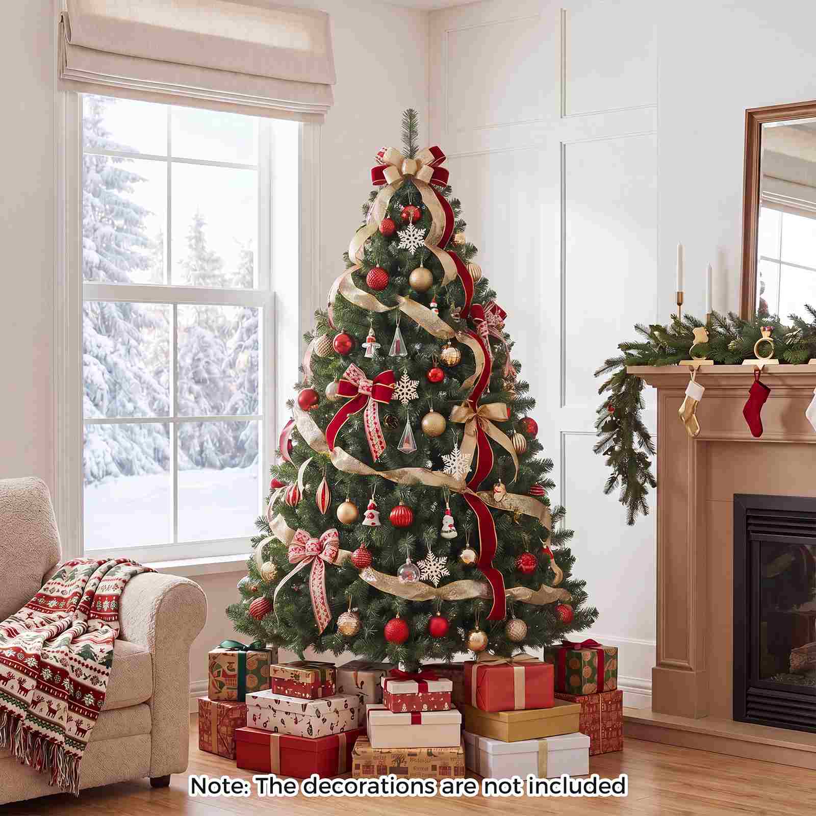 Note: The decorations are not included