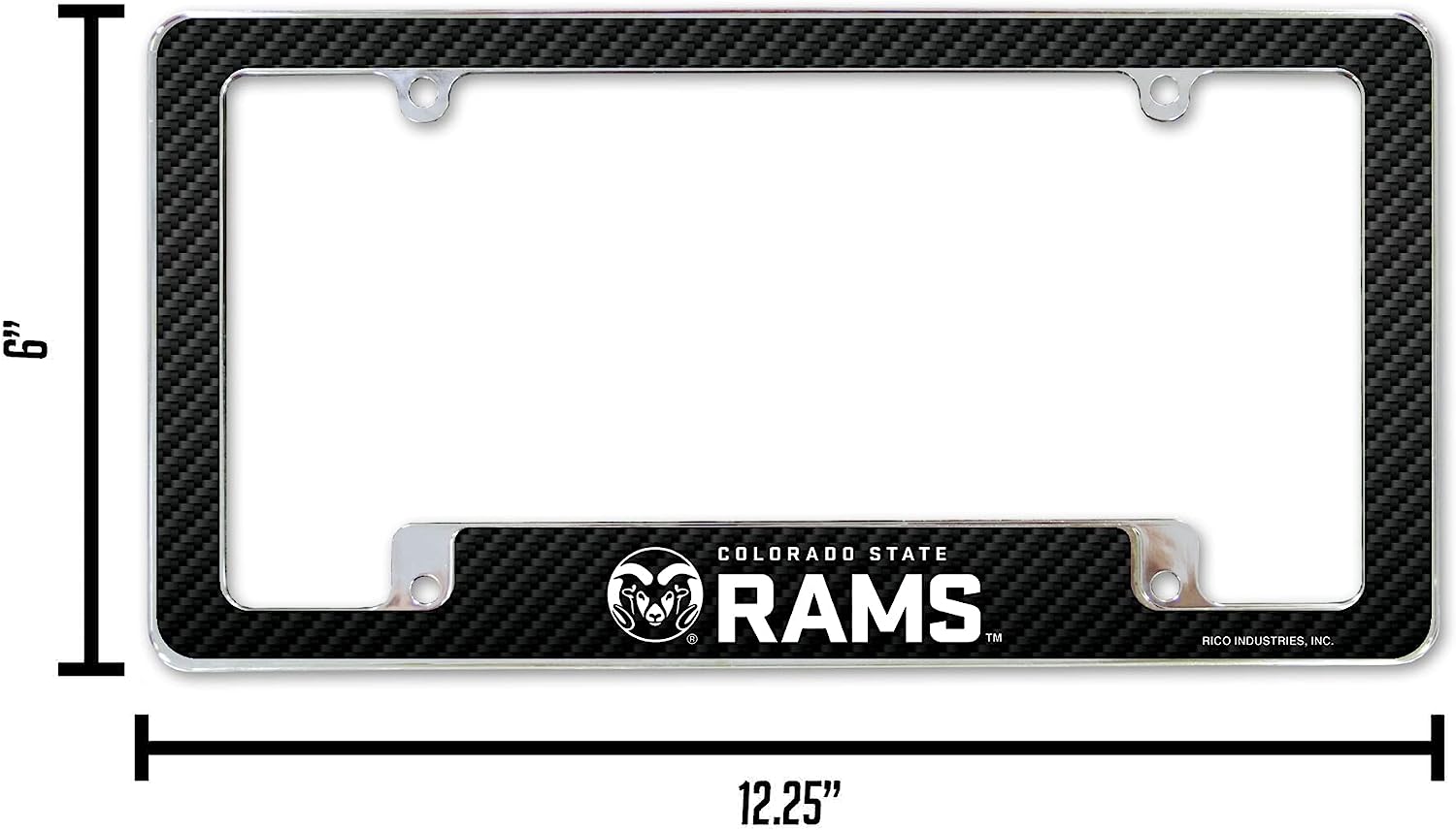 6" COLORADO STATE RAMS™ RICO INDUSTRIES, INC. 12.25"
