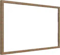 Front. Amazon - Echo Show 15 Frame - Light wood.